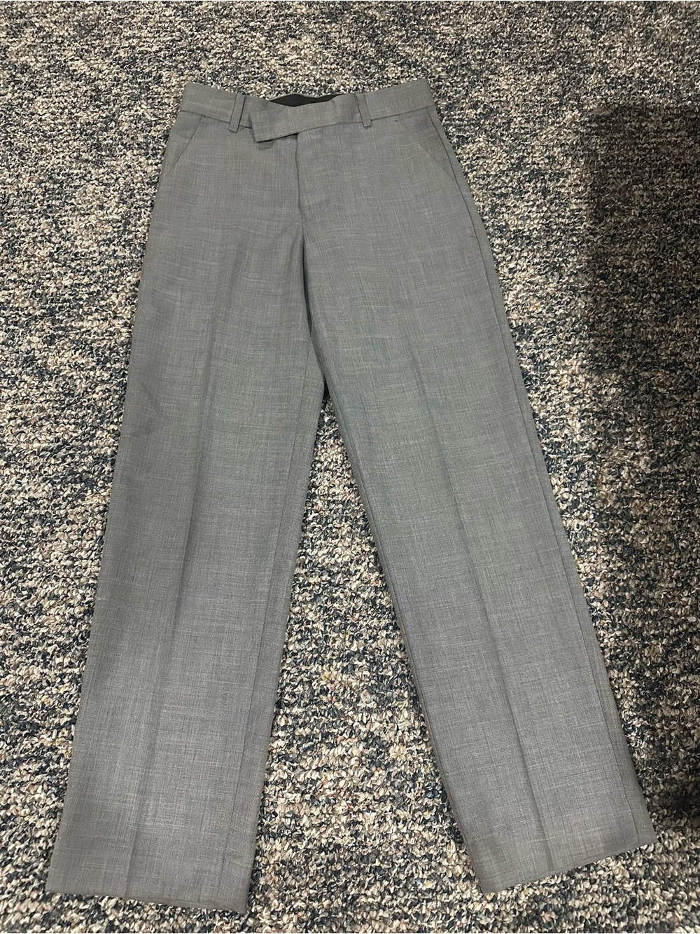 Boy’s Gray Dress Pants - Classic Straight Fit